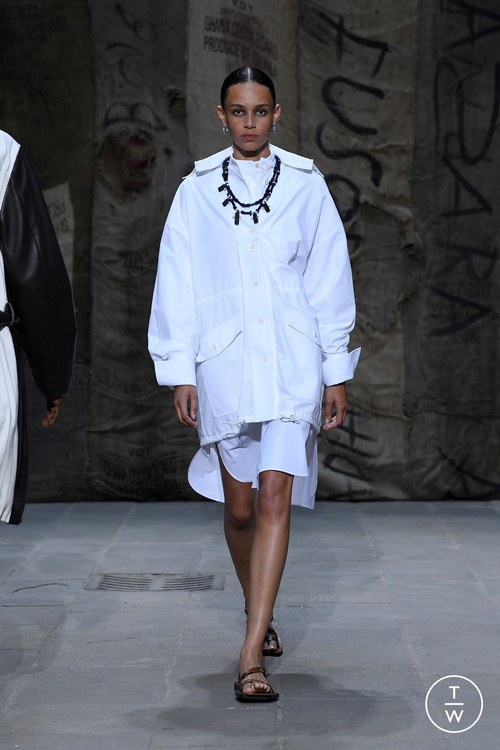 Fashion Week Florence - Pitti Spring/Summer 2023 look 35 from the Wales Bonner collection menswear
