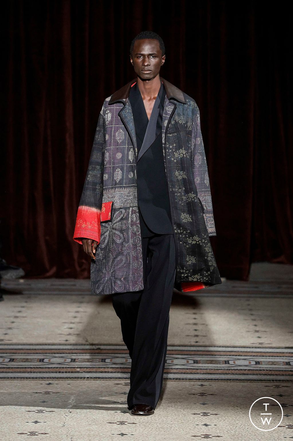 Fashion Week Paris Fall/Winter 2024 look 31 from the Wales Bonner collection 男装