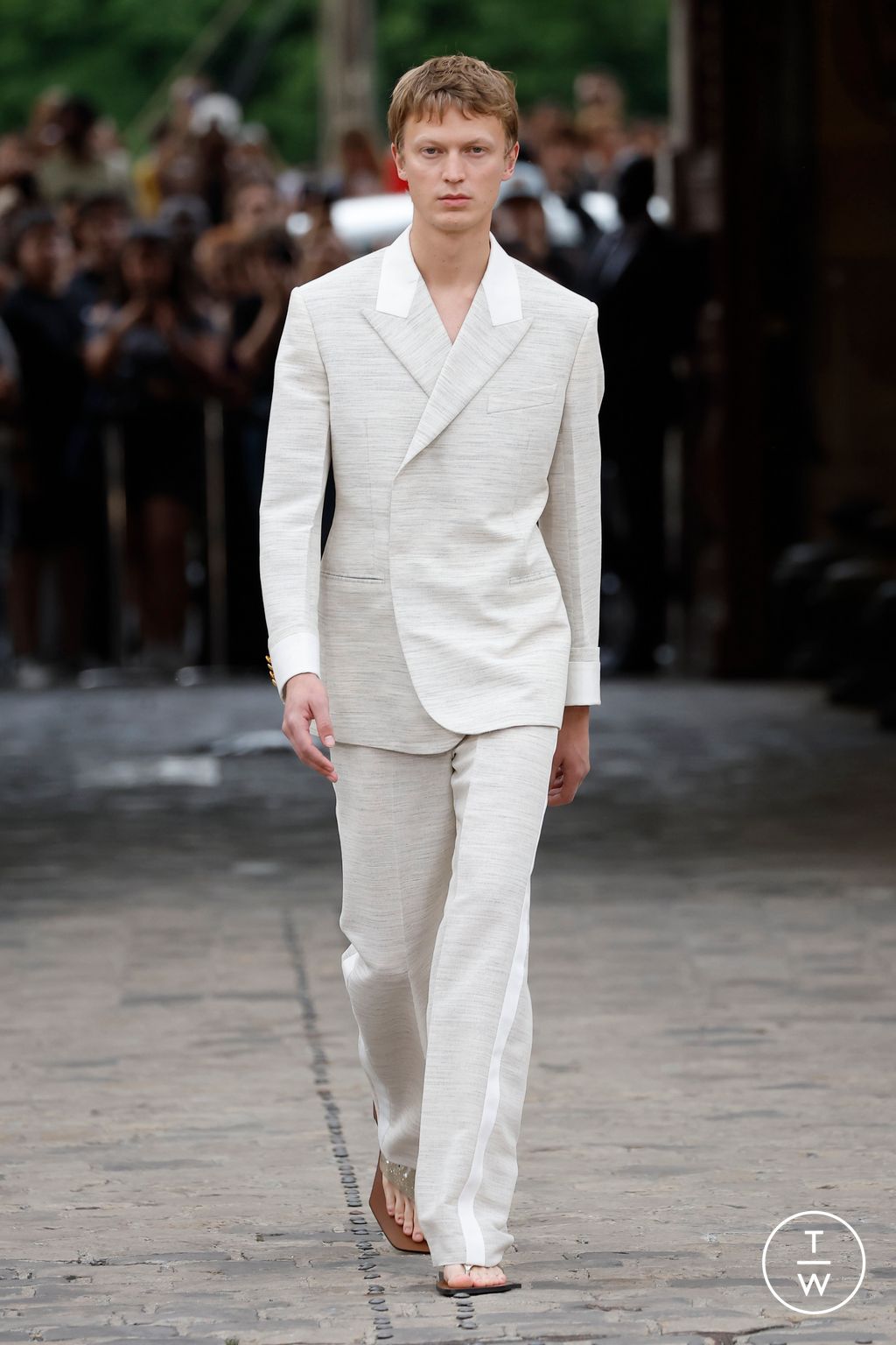 Fashion Week Paris Spring/Summer 2024 look 7 from the Wales Bonner collection menswear