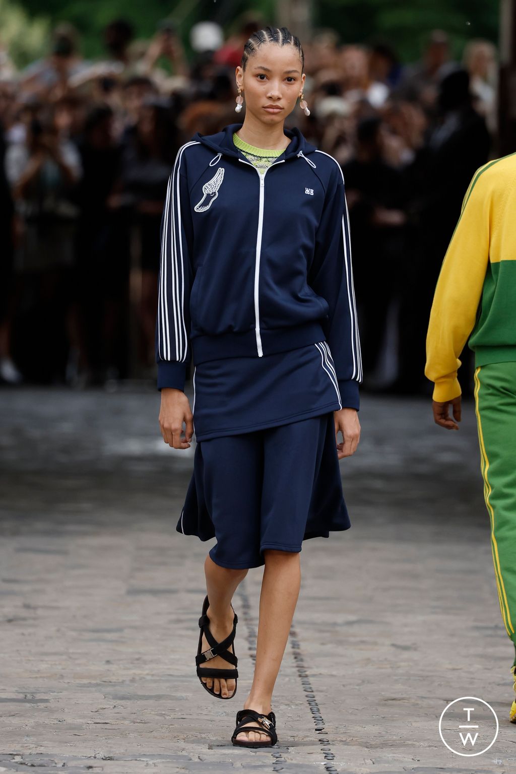 Fashion Week Paris Spring/Summer 2024 look 20 from the Wales Bonner collection menswear