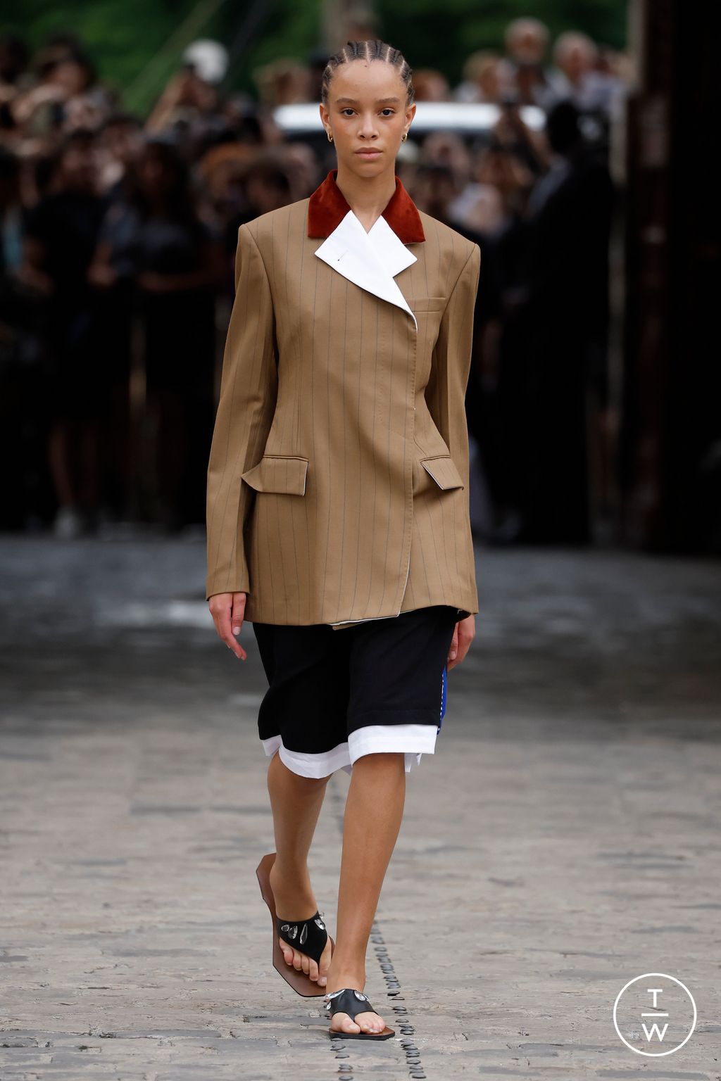 Fashion Week Paris Spring/Summer 2024 look 23 from the Wales Bonner collection menswear