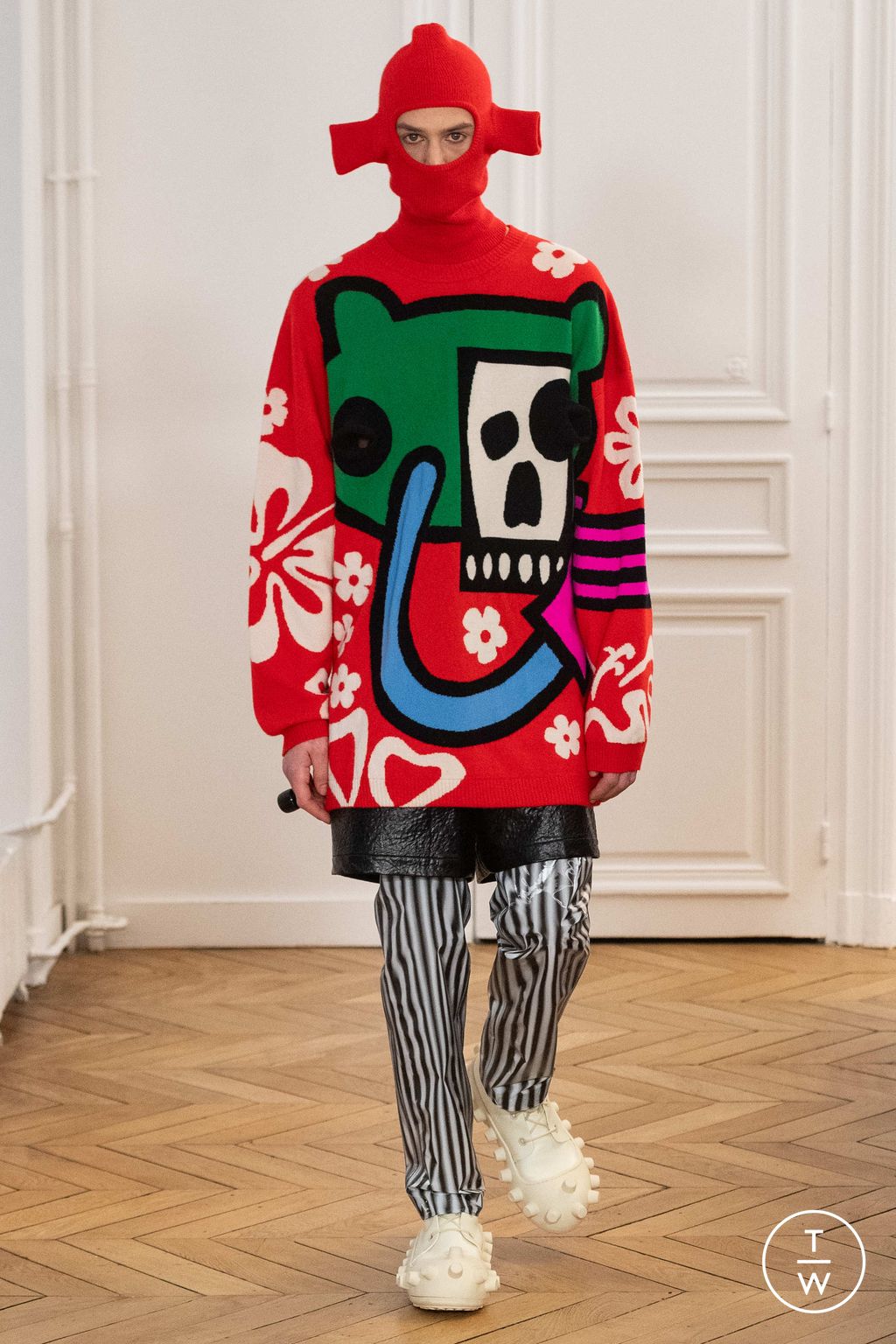 Fashion Week Paris Fall/Winter 2024 look 19 de la collection Walter Van Beirendonck menswear