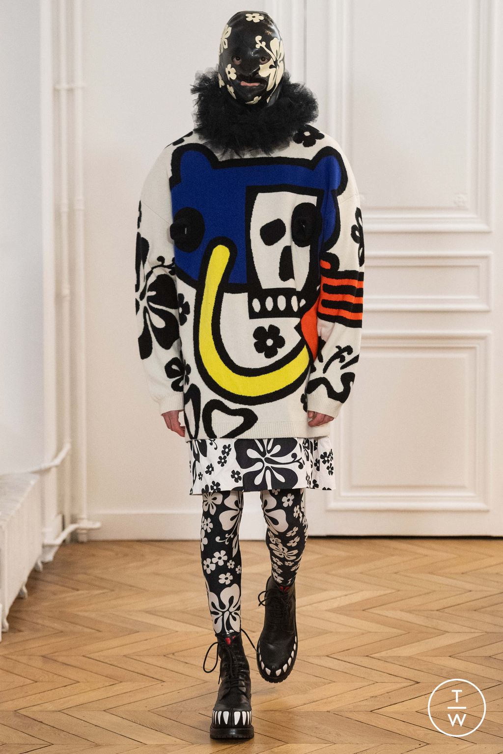 Fashion Week Paris Fall/Winter 2024 look 24 from the Walter Van Beirendonck collection 男装