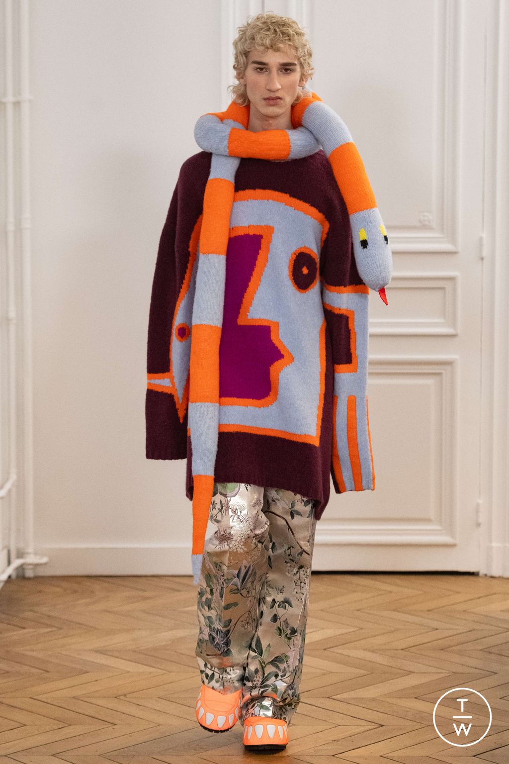 Fashion Week Paris Fall/Winter 2024 look 28 de la collection Walter Van Beirendonck menswear