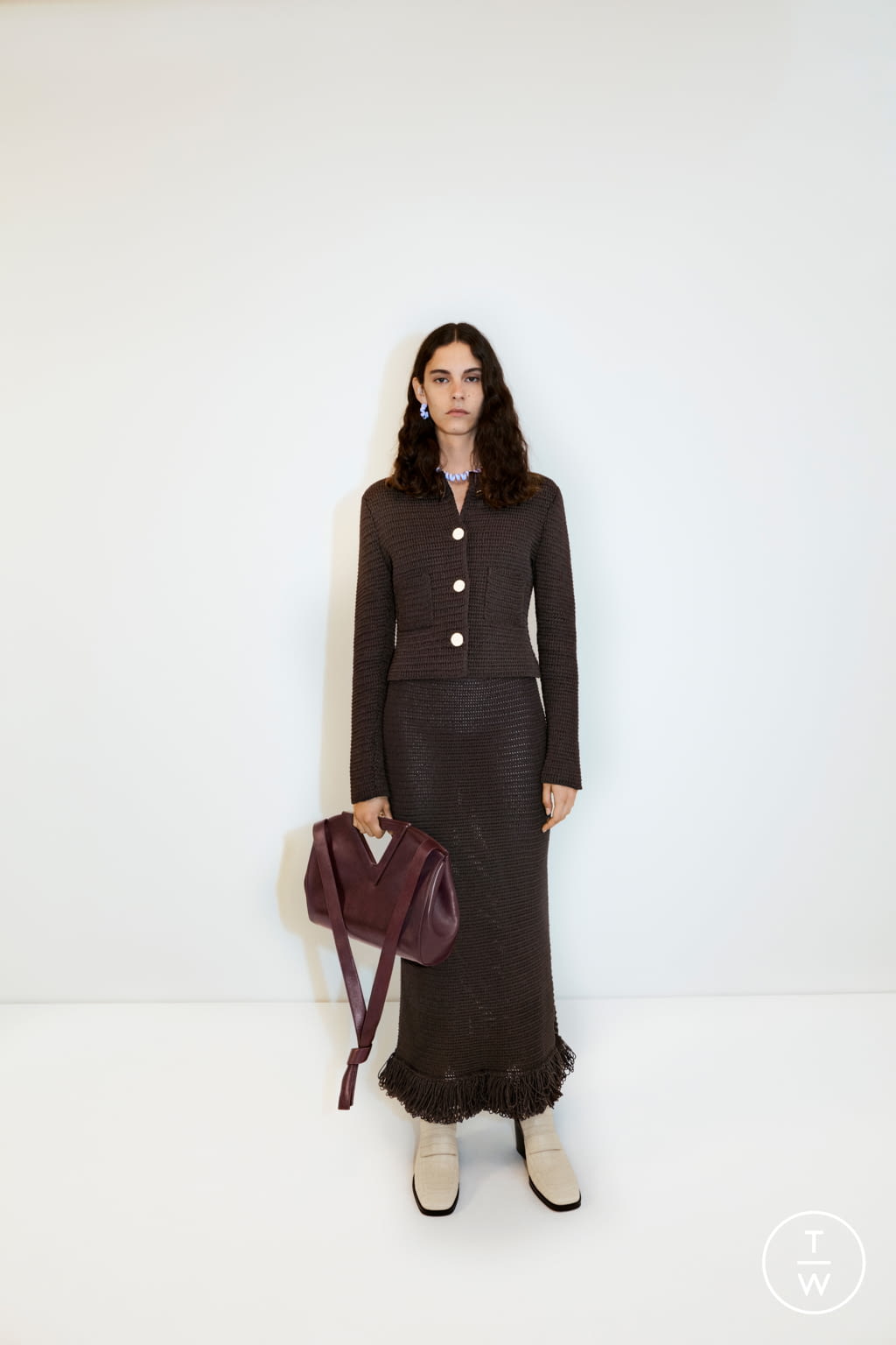 Fashion Week Milan Resort 2021 look 3 from the Bottega Veneta collection womenswear