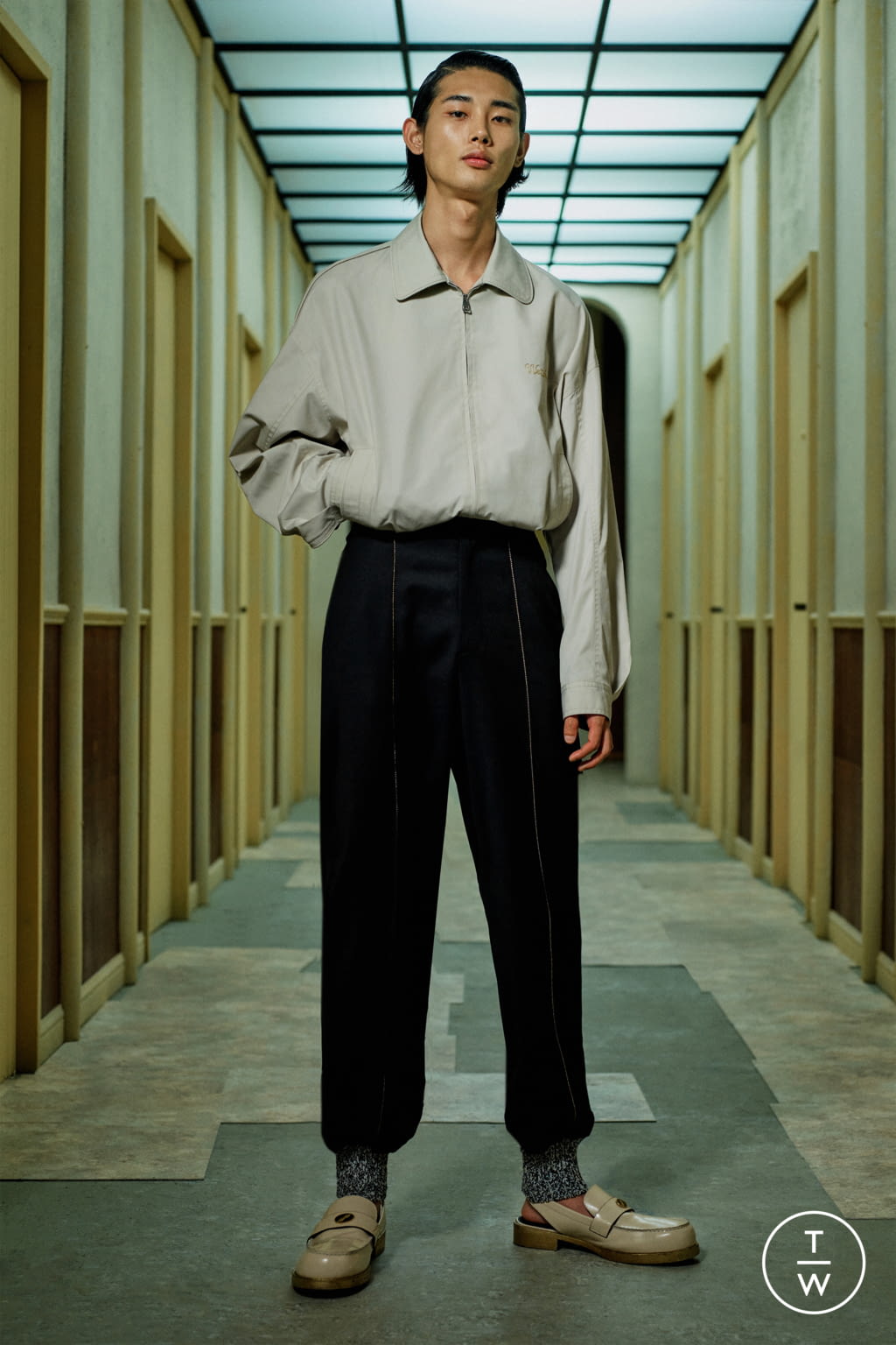 Fashion Week Paris Spring/Summer 2021 look 1 from the WE11DONE collection menswear