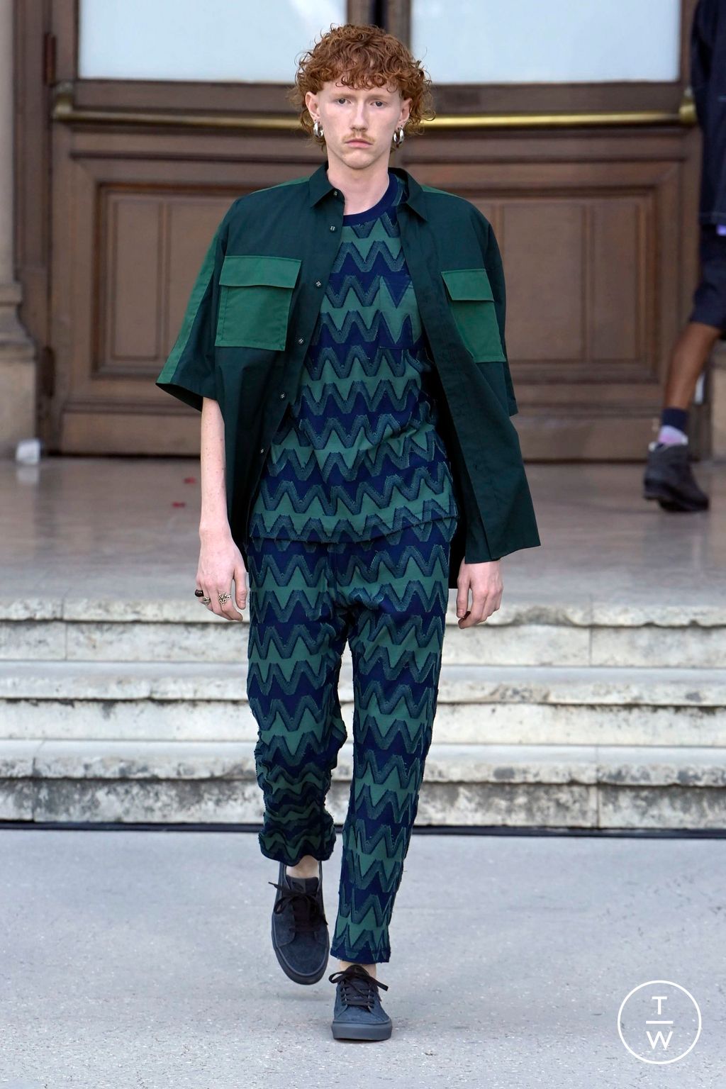 Fashion Week Paris Spring/Summer 2024 look 50 from the White Mountaineering collection menswear