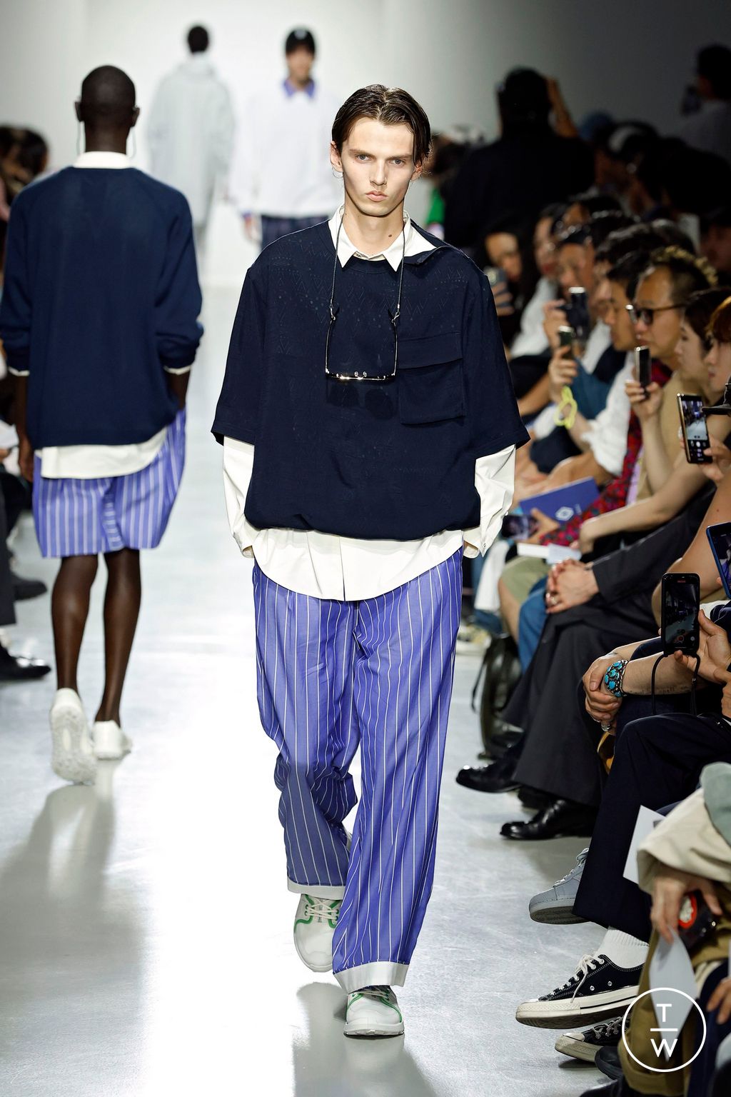 Fashion Week Paris Spring-Summer 2025 look 6 de la collection White Mountaineering menswear