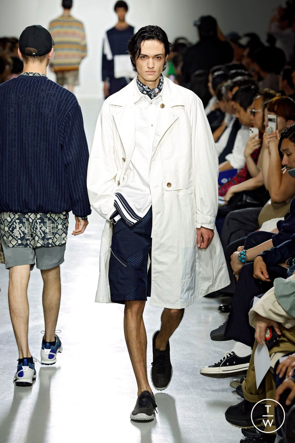 Fashion Week Paris Spring-Summer 2025 look 17 from the White Mountaineering collection menswear