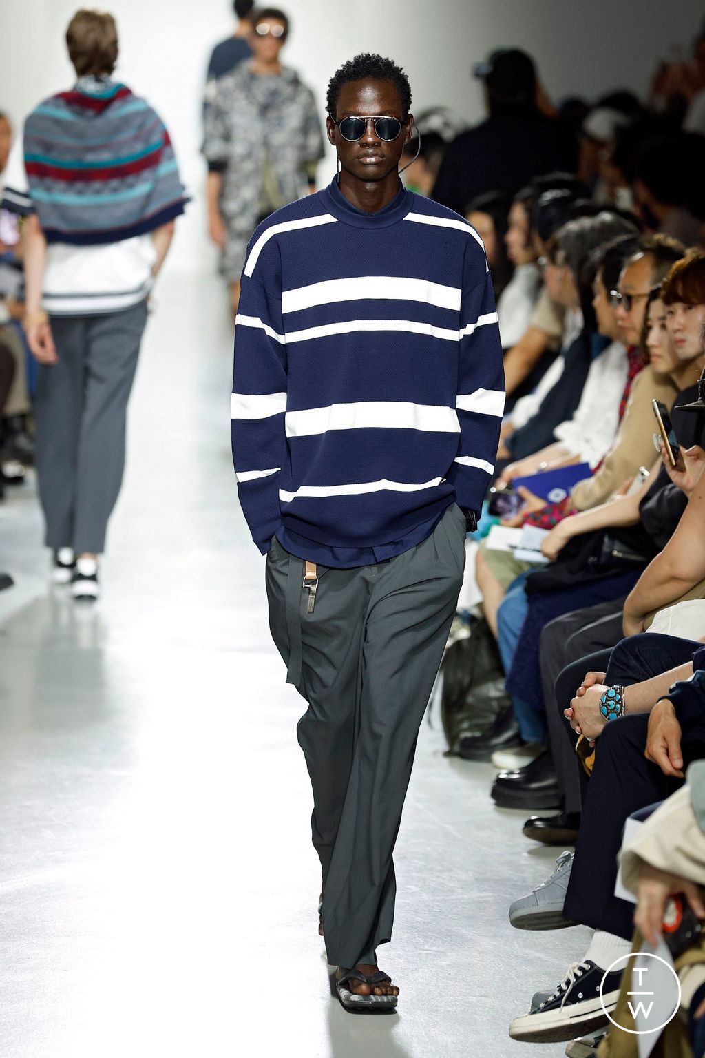 Fashion Week Paris Spring/Summer 2025 look 20 from the White Mountaineering collection menswear