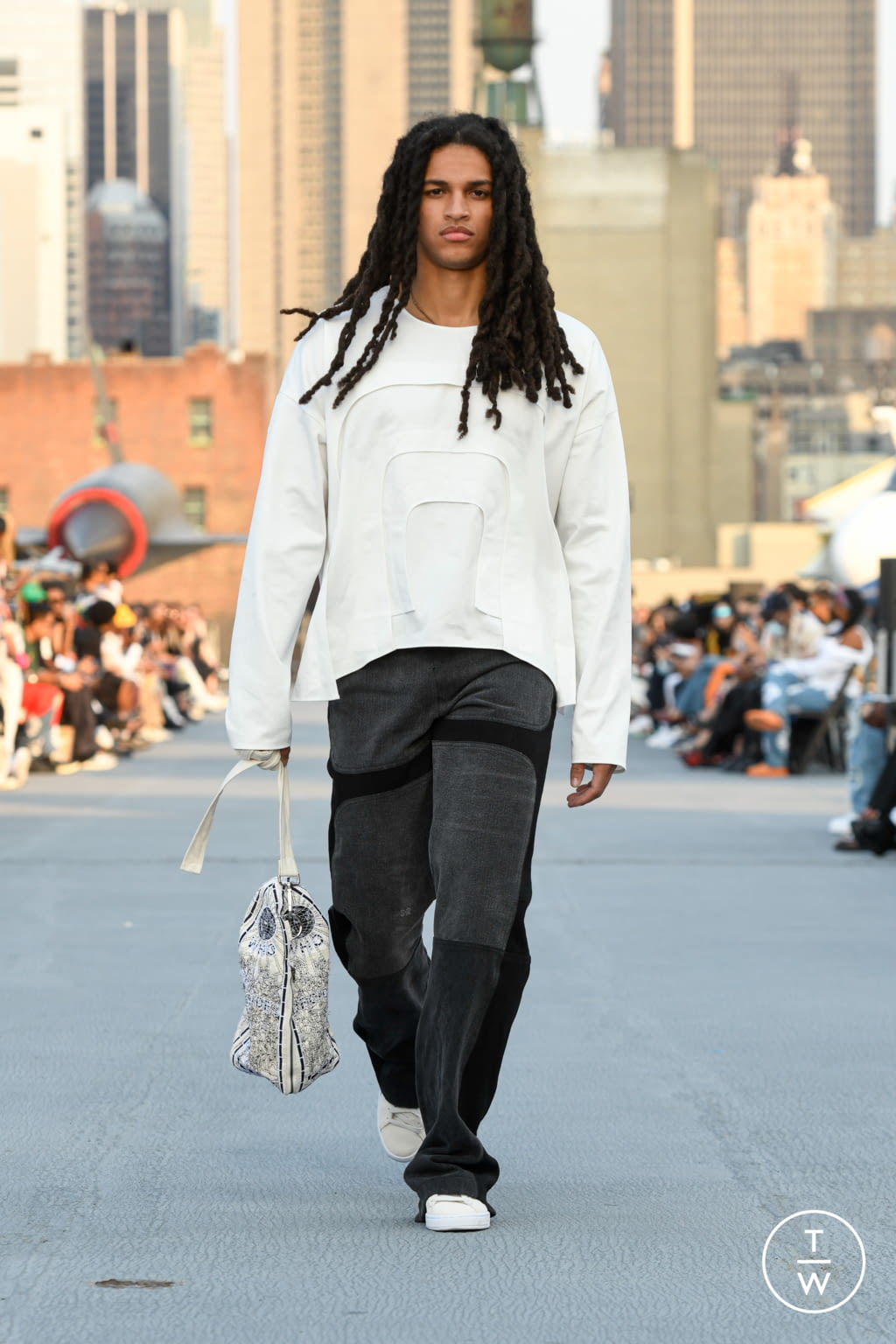 Fashion Week New York Spring/Summer 2022 look 6 from the Who Decides War collection menswear