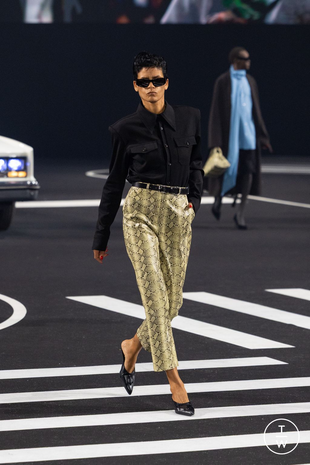 Fashion Week Paris Fall/Winter 2026 look 12 de la collection Willy Chavarria menswear