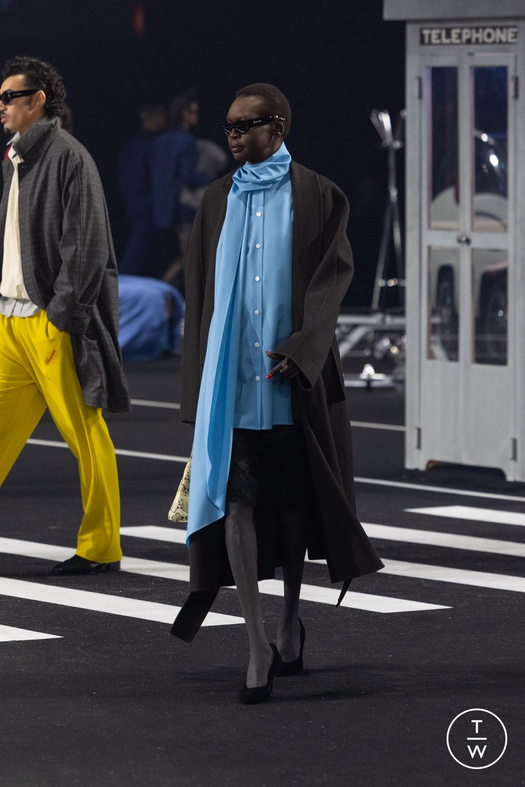 Fashion Week Paris Fall/Winter 2026 look 13 de la collection Willy Chavarria menswear