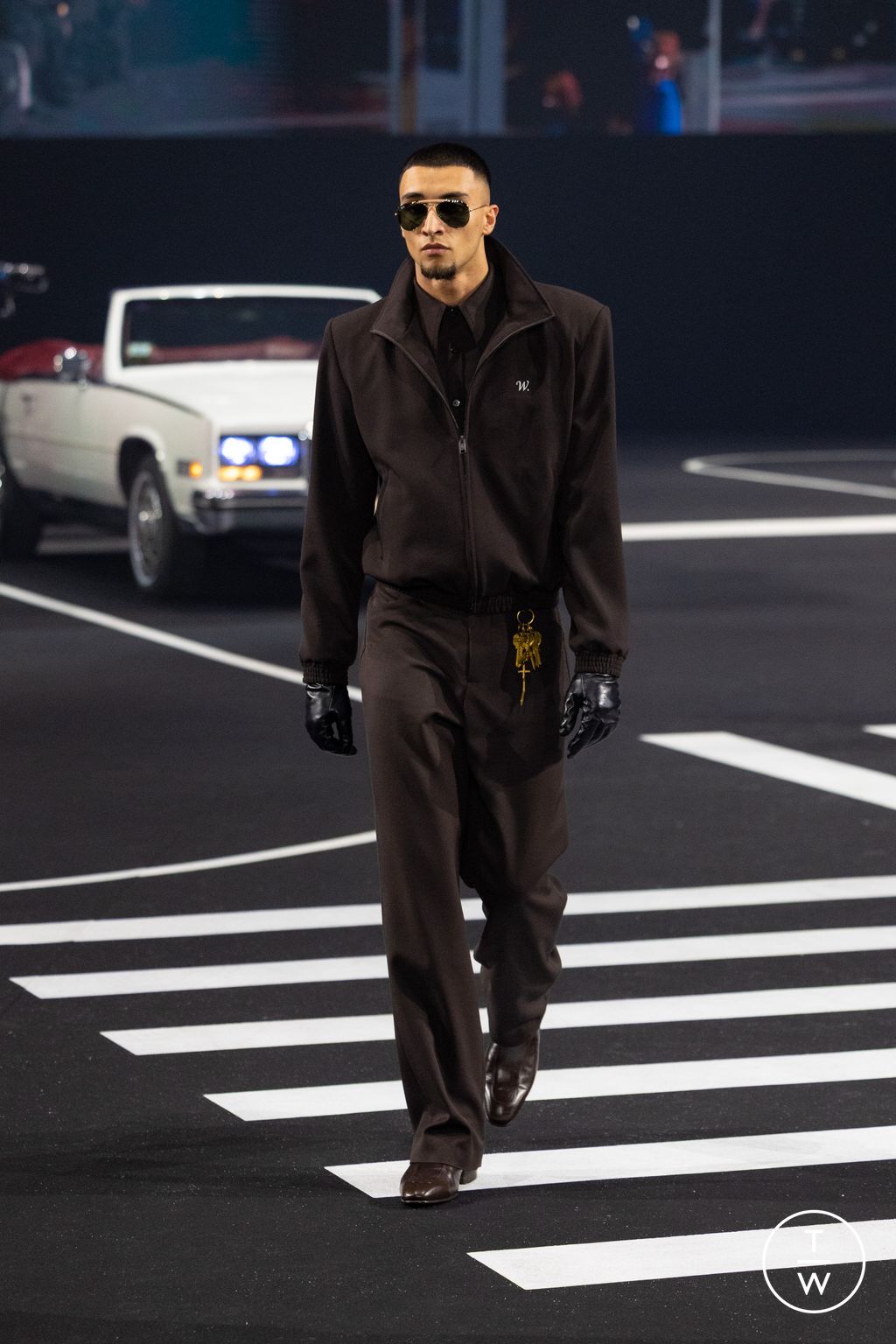 Fashion Week Paris Fall/Winter 2026 look 47 de la collection Willy Chavarria menswear