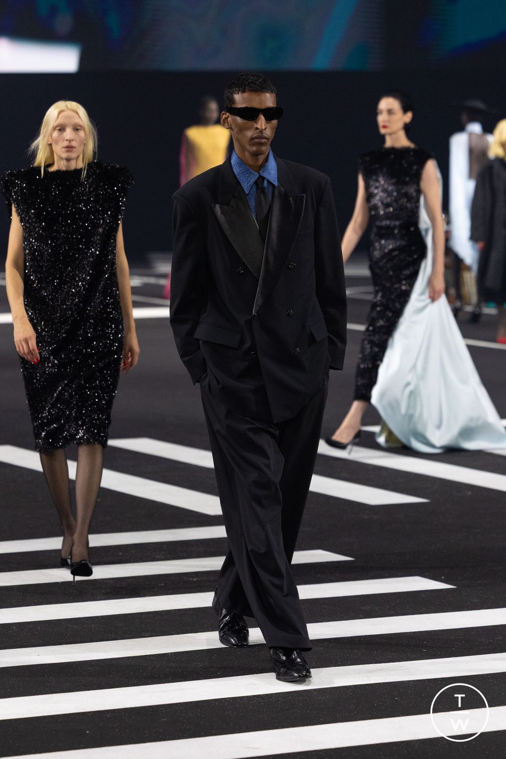 Fashion Week Paris Fall/Winter 2026 look 76 de la collection Willy Chavarria menswear