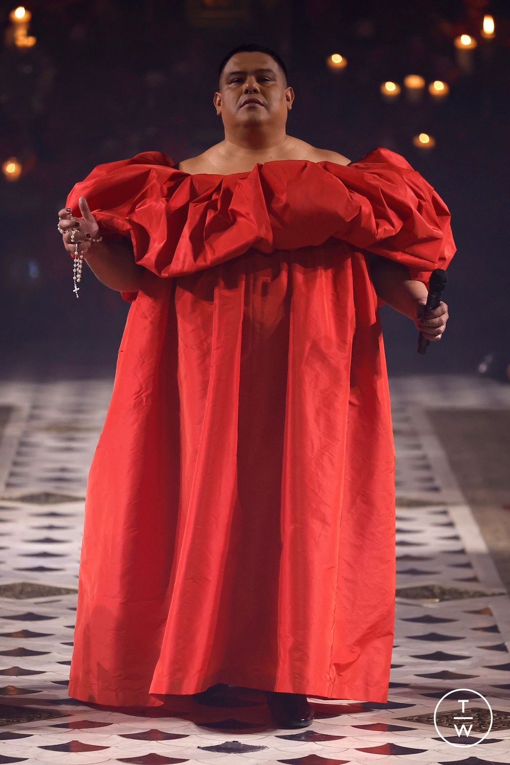 Fashion Week Paris Fall/Winter 2025 look 1 from the Willy Chavarria collection menswear