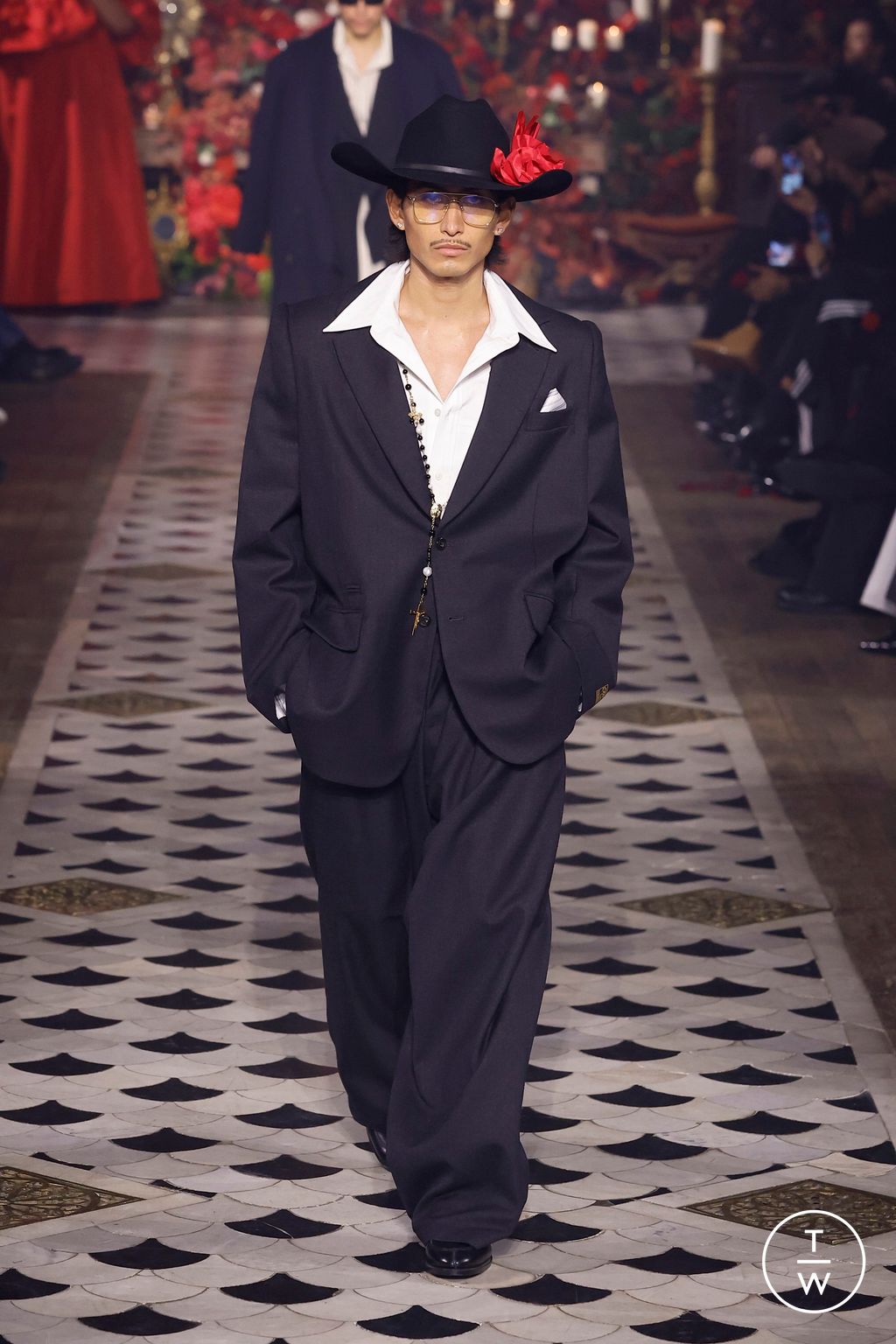 Fashion Week Paris Fall/Winter 2025 look 4 from the Willy Chavarria collection menswear