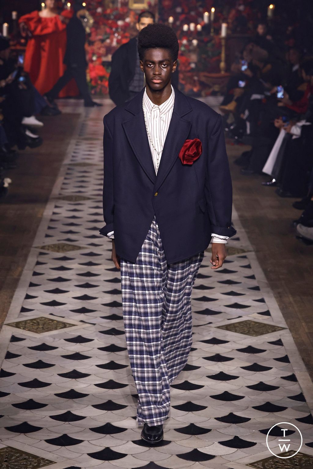 Fashion Week Paris Fall/Winter 2025 look 10 from the Willy Chavarria collection 男装