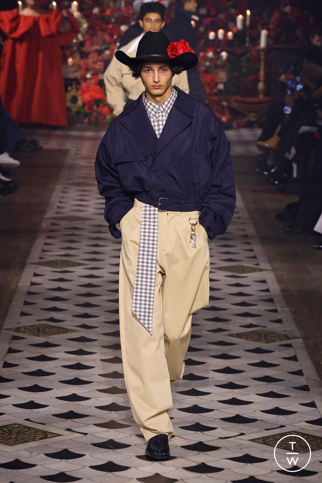 Fashion Week Paris Fall/Winter 2025 look 15 from the Willy Chavarria collection menswear