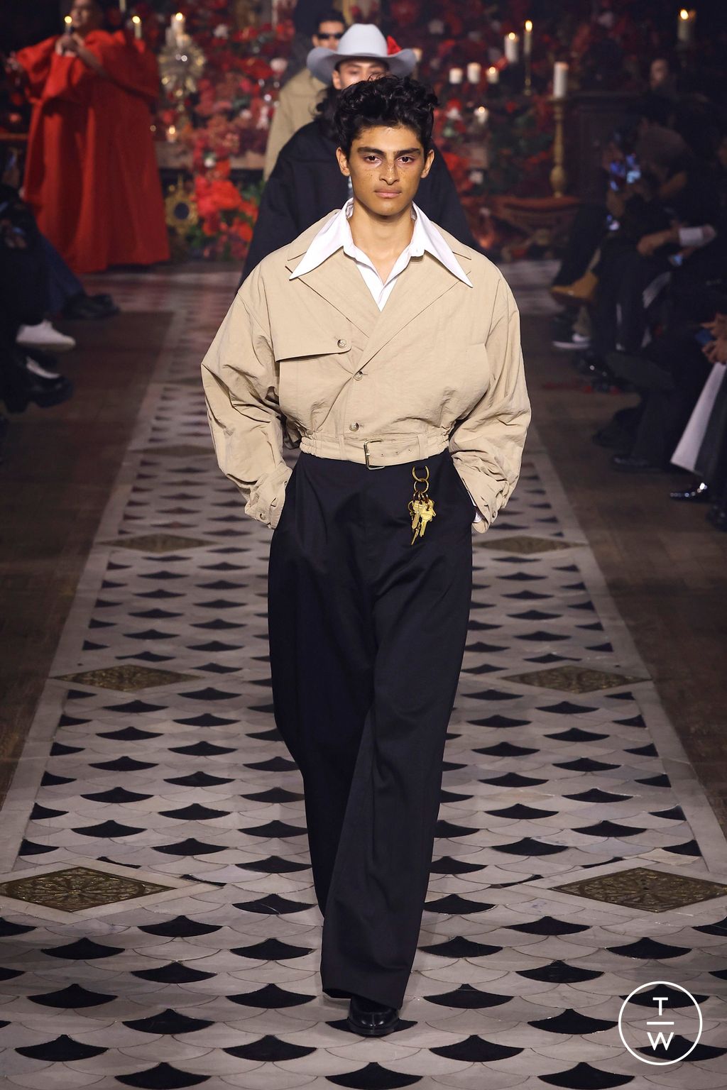 Fashion Week Paris Fall/Winter 2025 look 16 from the Willy Chavarria collection 男装