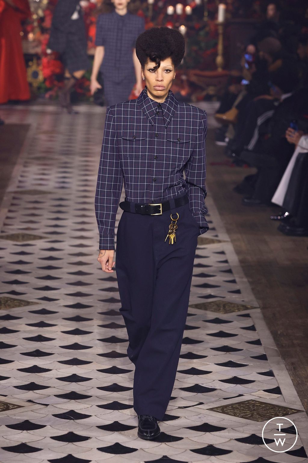 Fashion Week Paris Fall/Winter 2025 look 19 from the Willy Chavarria collection 男装