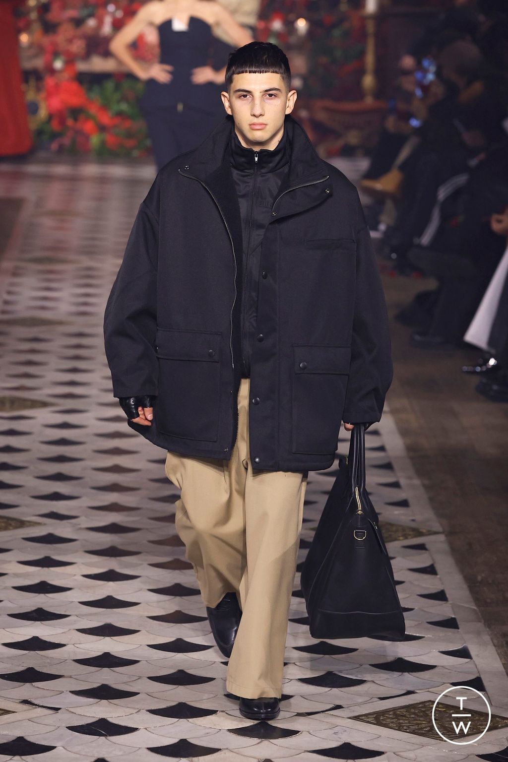 Fashion Week Paris Fall/Winter 2025 look 21 from the Willy Chavarria collection 男装