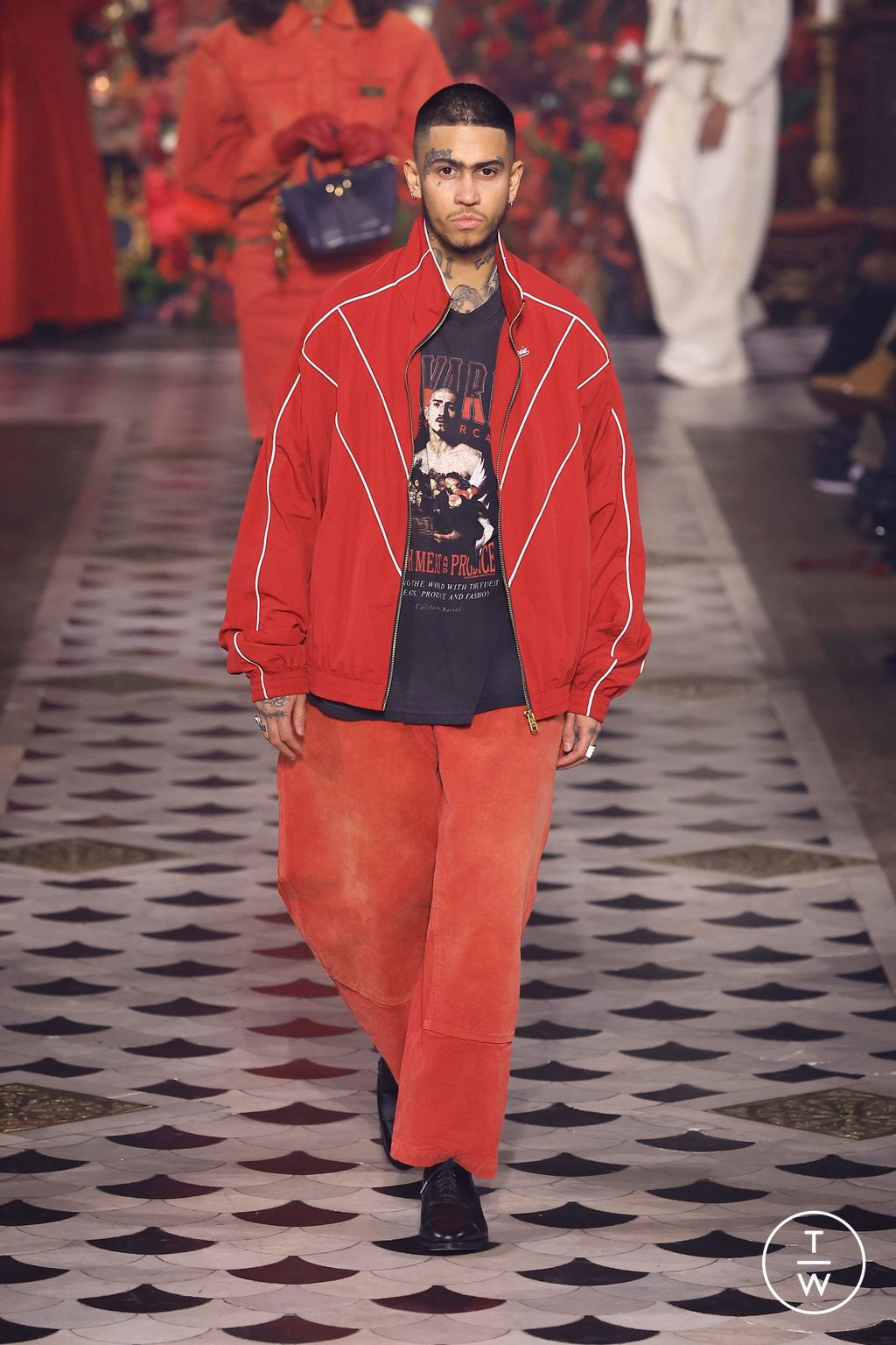 Fashion Week Paris Fall/Winter 2025 look 23 from the Willy Chavarria collection 男装