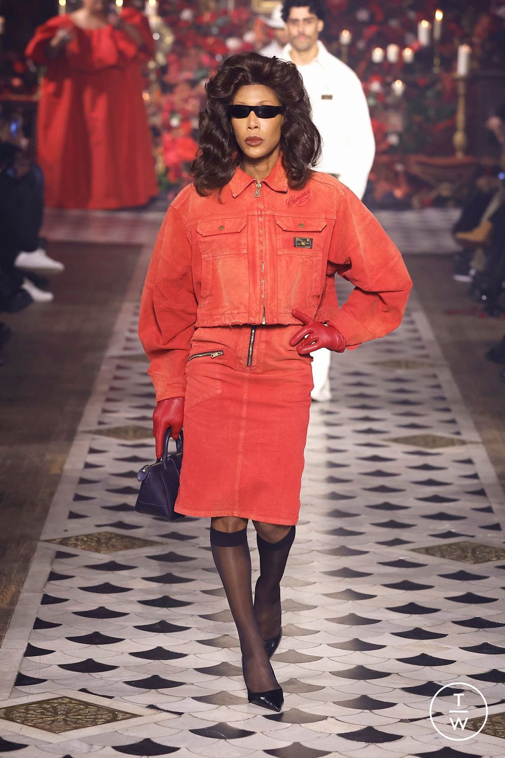 Fashion Week Paris Fall/Winter 2025 look 24 from the Willy Chavarria collection 男装