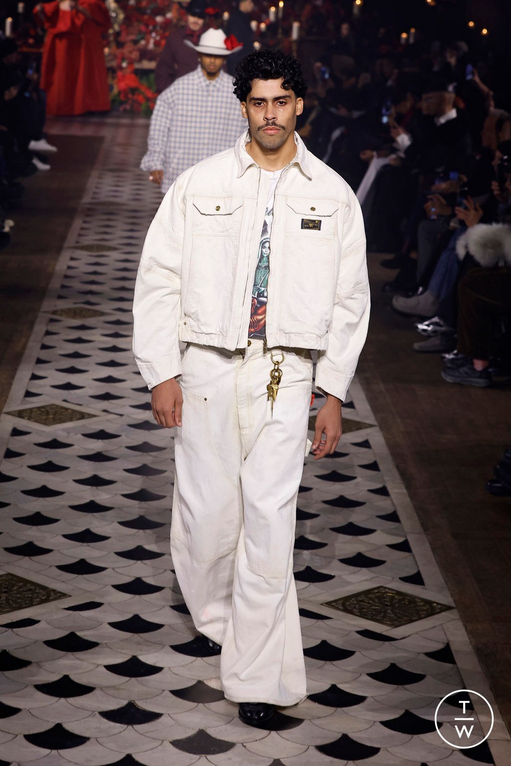 Fashion Week Paris Fall/Winter 2025 look 25 from the Willy Chavarria collection 男装