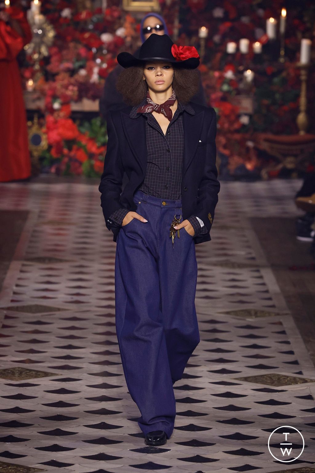 Fashion Week Paris Fall/Winter 2025 look 28 from the Willy Chavarria collection 男装