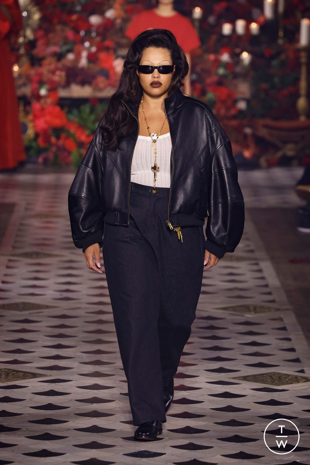 Fashion Week Paris Fall/Winter 2025 look 30 from the Willy Chavarria collection 男装