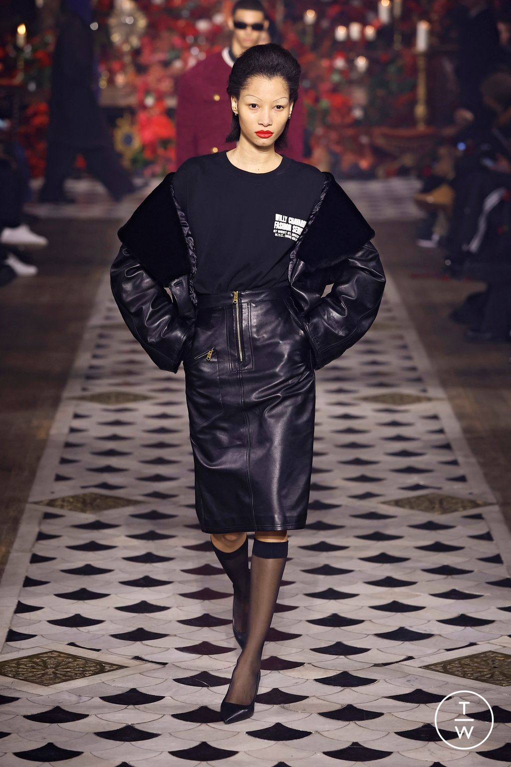 Fashion Week Paris Fall/Winter 2025 look 32 from the Willy Chavarria collection 男装