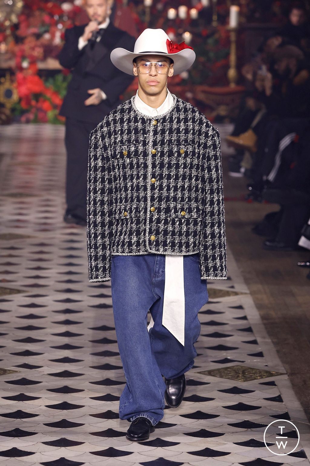 Fashion Week Paris Fall/Winter 2025 look 36 de la collection Willy Chavarria menswear