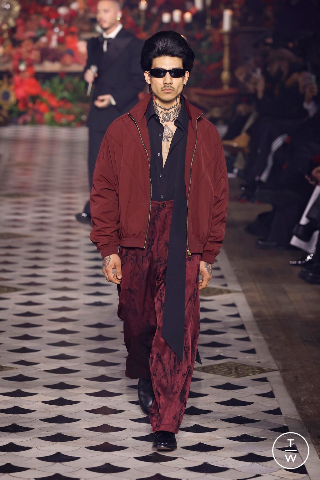 Fashion Week Paris Fall/Winter 2025 look 37 from the Willy Chavarria collection 男装
