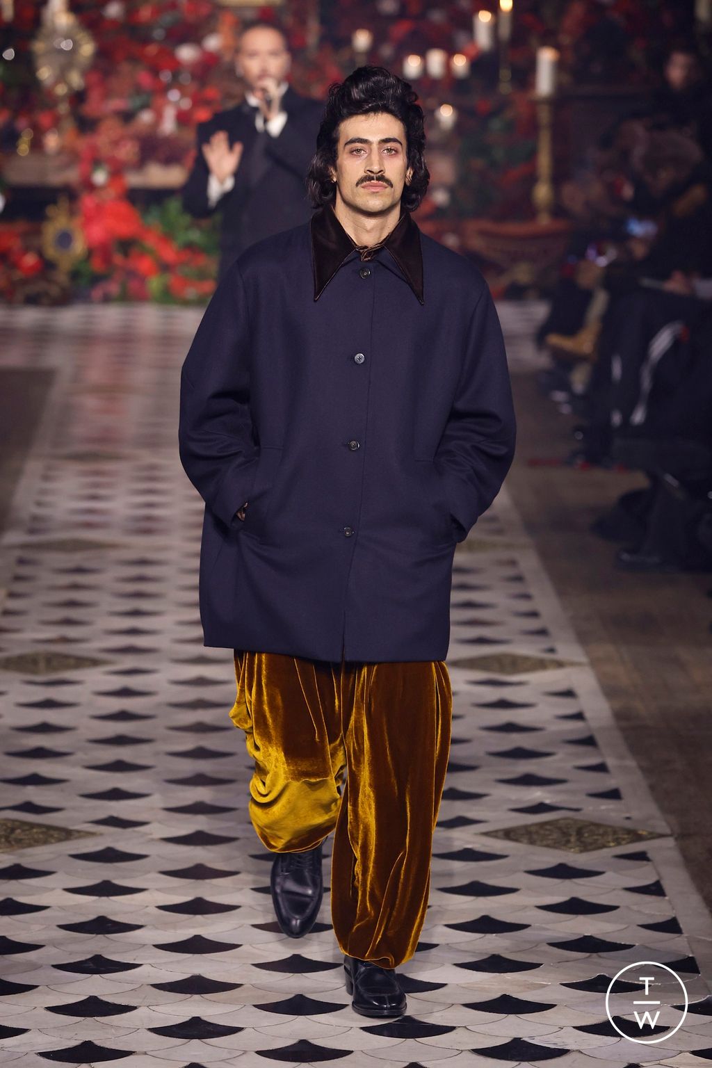 Fashion Week Paris Fall/Winter 2025 look 42 from the Willy Chavarria collection menswear