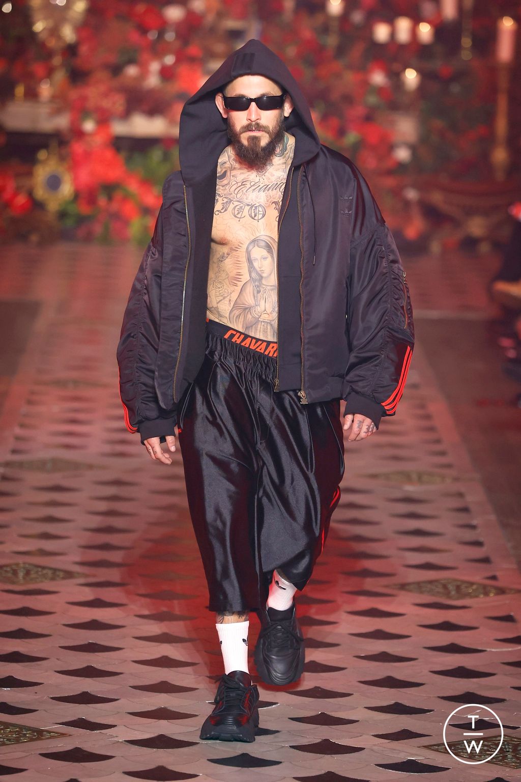 Fashion Week Paris Fall/Winter 2025 look 52 from the Willy Chavarria collection 男装
