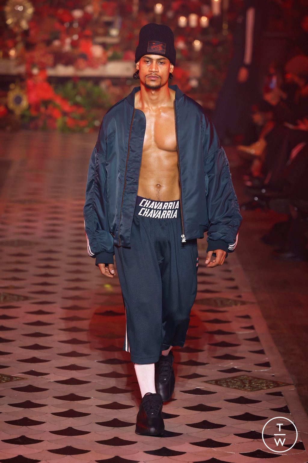 Fashion Week Paris Fall/Winter 2025 look 57 from the Willy Chavarria collection 男装