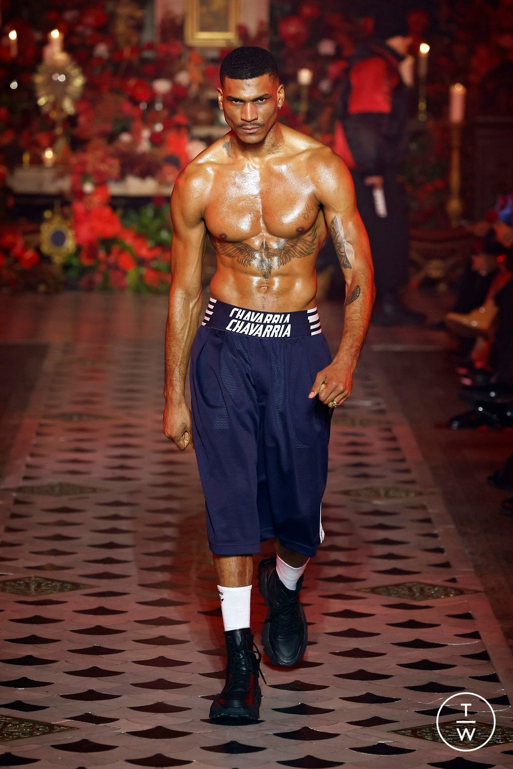 Fashion Week Paris Fall/Winter 2025 look 62 from the Willy Chavarria collection 男装