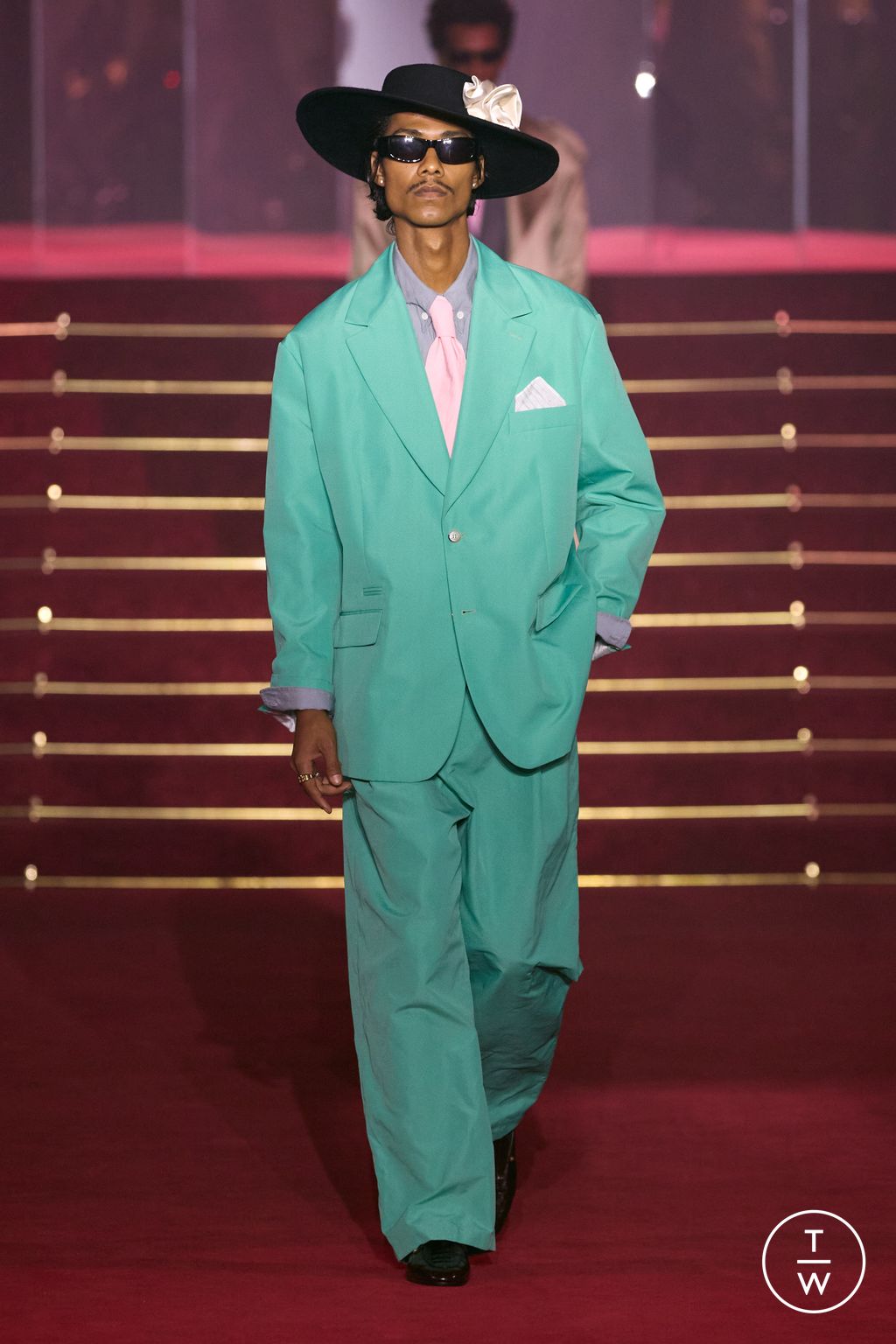 Fashion Week Paris Spring/Summer 2026 look 1 from the Willy Chavarria collection menswear