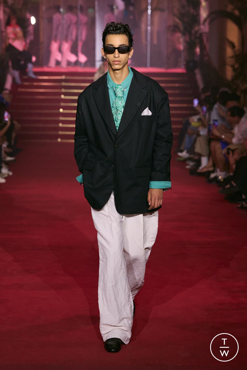 Fashion Week Paris Spring/Summer 2026 look 3 from the Willy Chavarria collection menswear