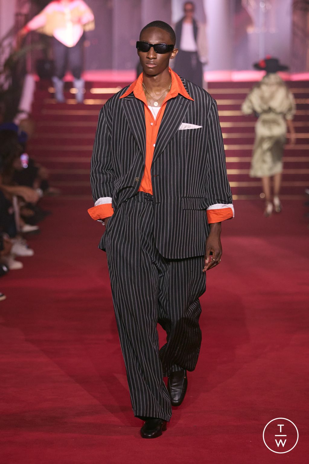 Fashion Week Paris Spring/Summer 2026 look 13 from the Willy Chavarria collection menswear