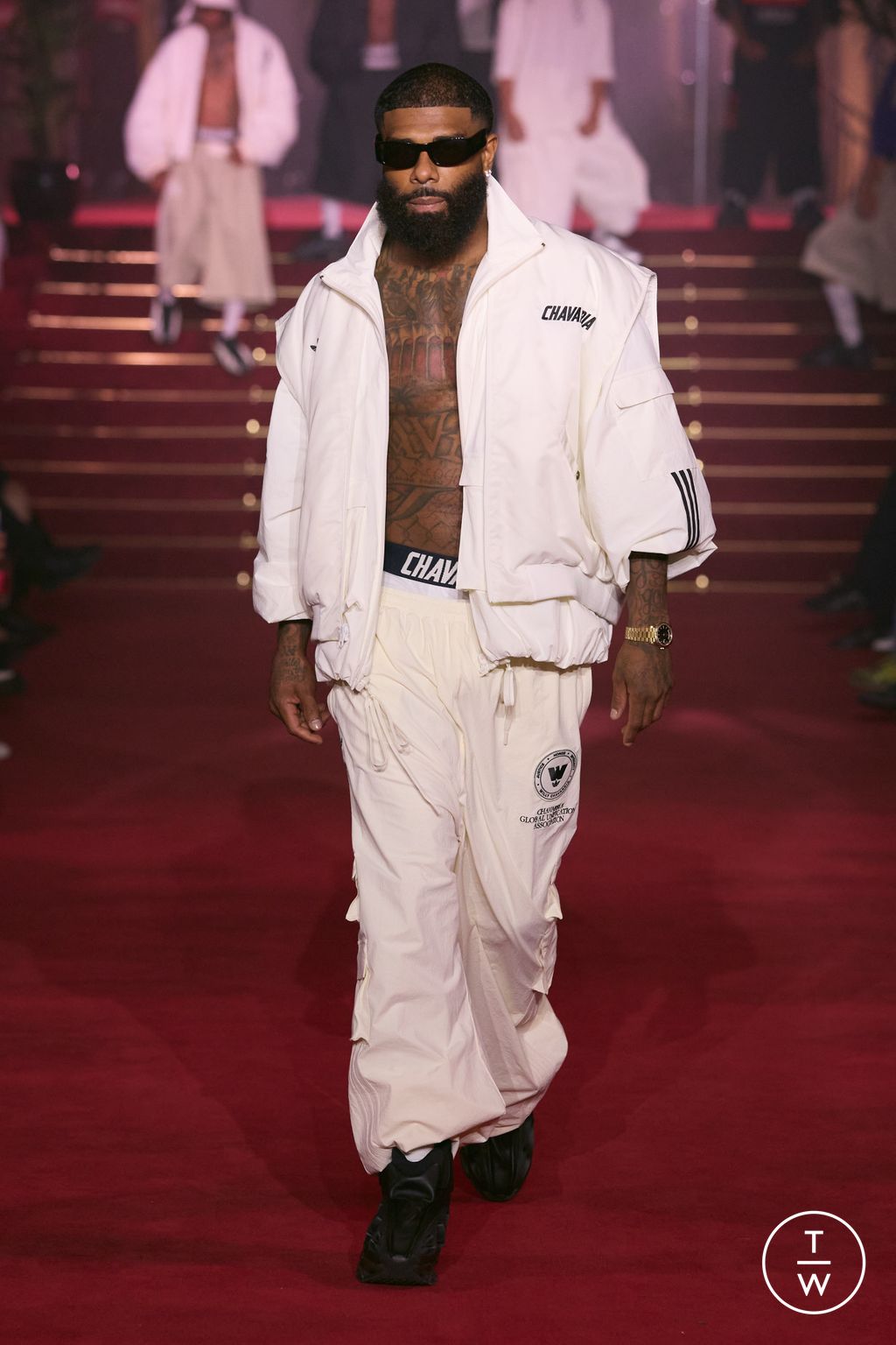 Fashion Week Paris Spring/Summer 2026 look 53 from the Willy Chavarria collection menswear
