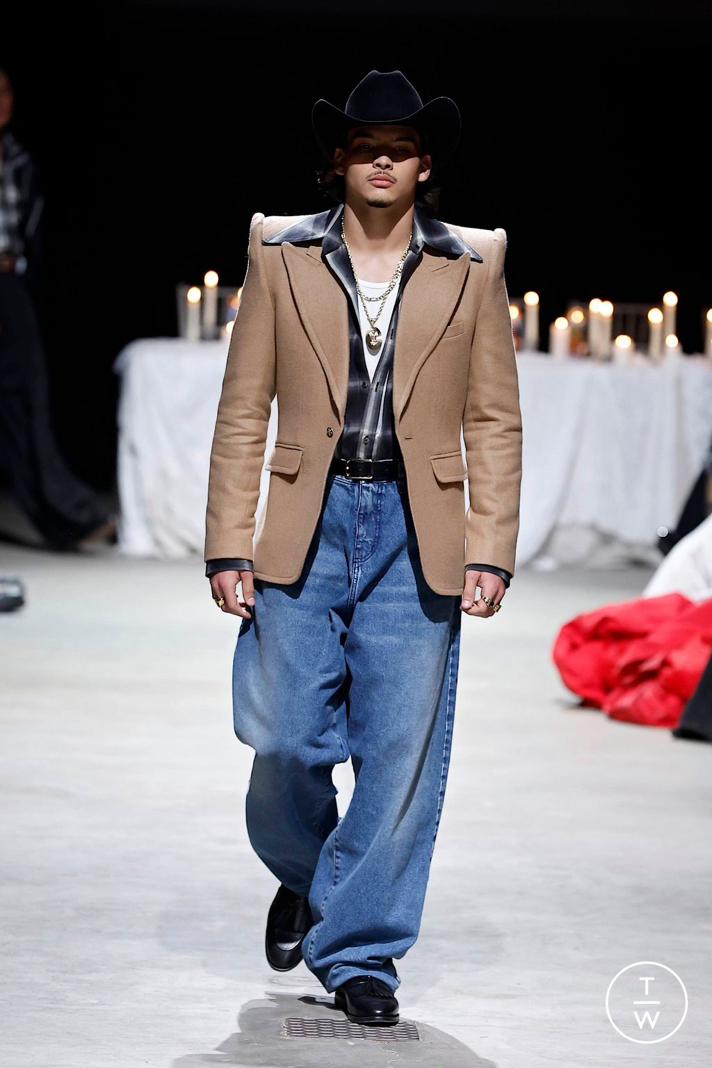 Fashion Week New York Fall/Winter 2024 look 3 de la collection Willy Chavarria womenswear
