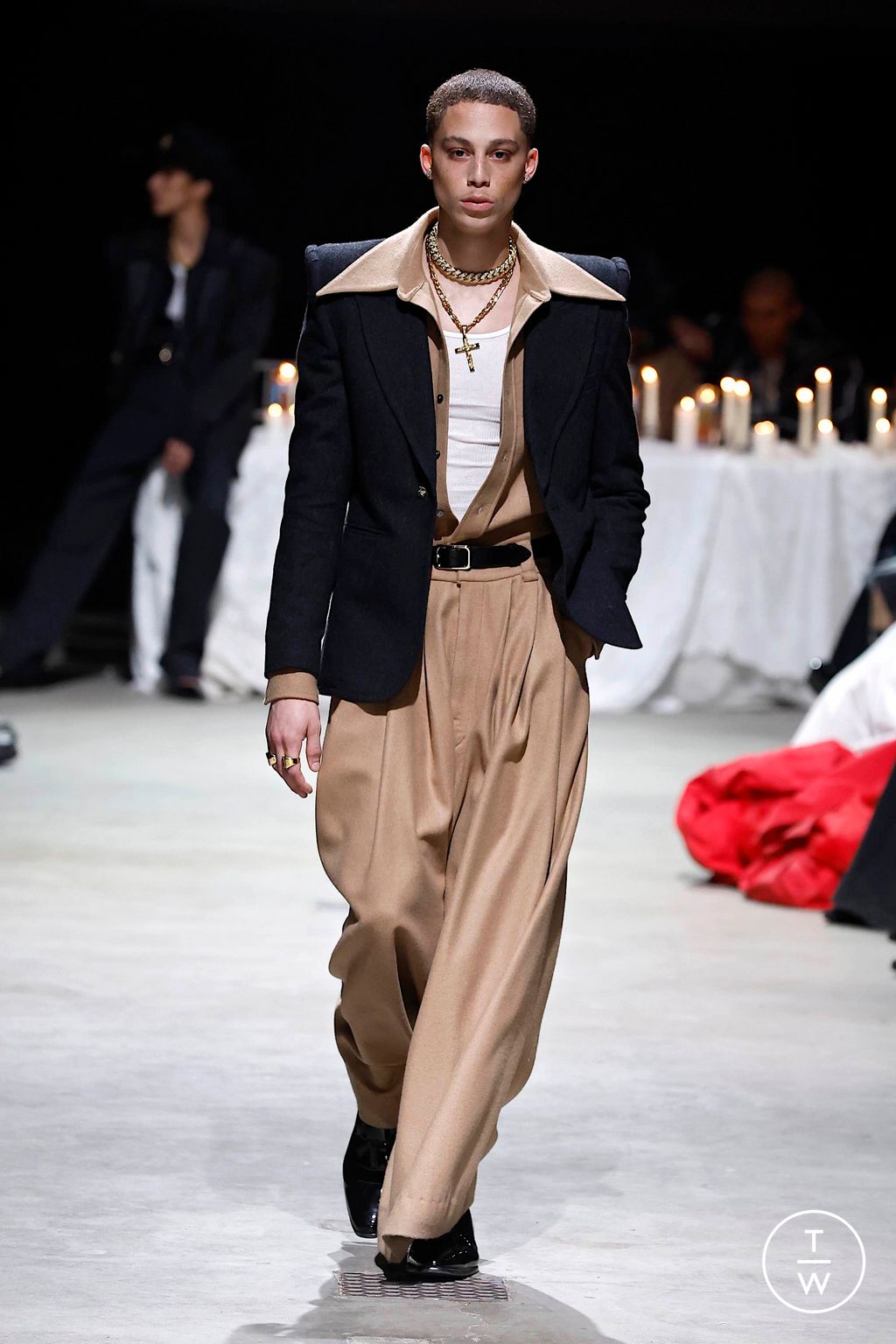 Fashion Week New York Fall/Winter 2024 look 8 de la collection Willy Chavarria womenswear