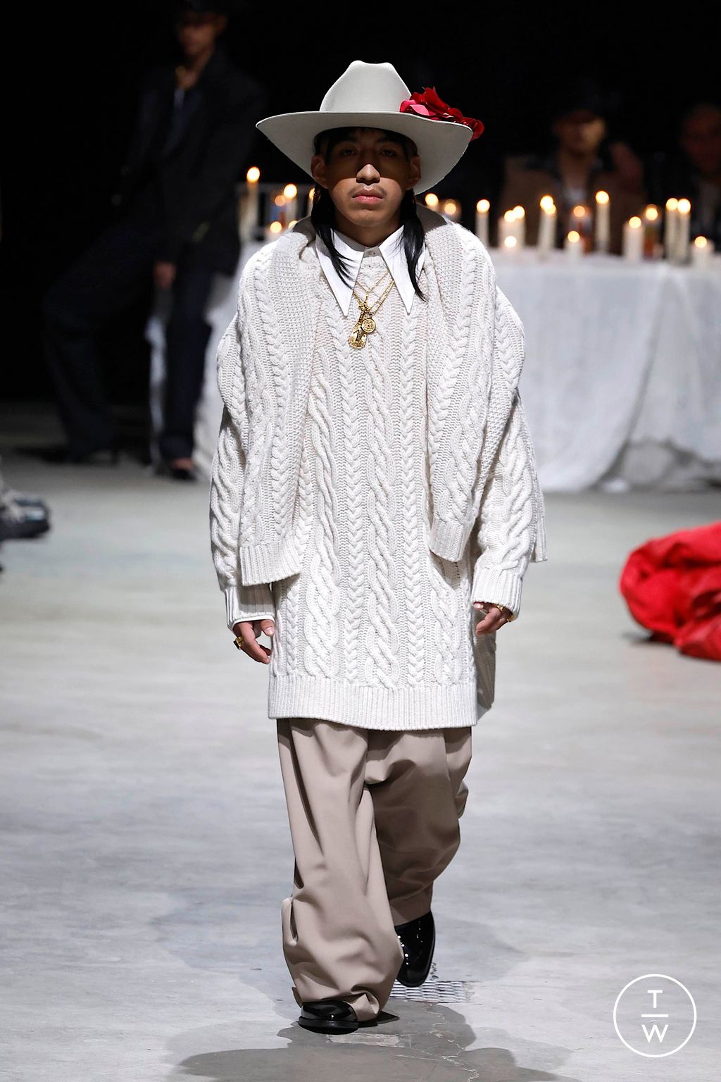 Fashion Week New York Fall/Winter 2024 look 14 de la collection Willy Chavarria womenswear