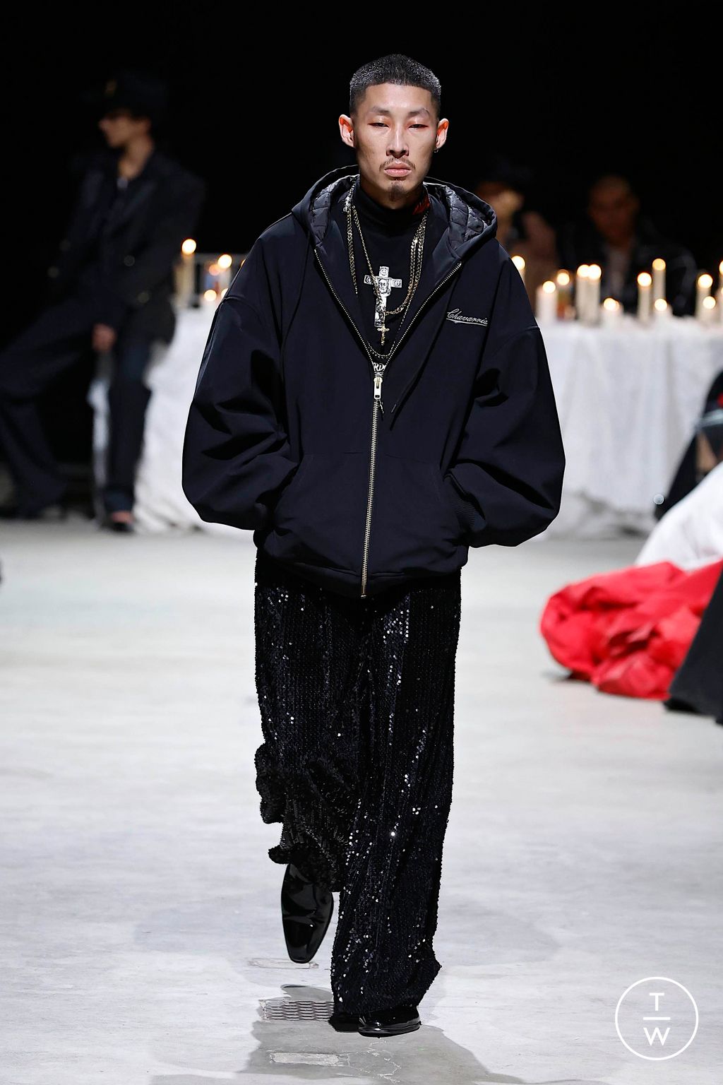 Fashion Week New York Fall/Winter 2024 look 16 de la collection Willy Chavarria womenswear