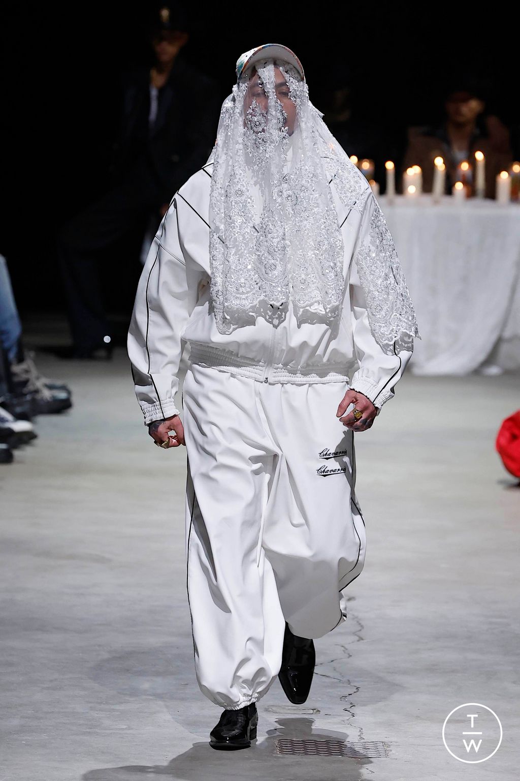 Fashion Week New York Fall/Winter 2024 look 17 de la collection Willy Chavarria womenswear