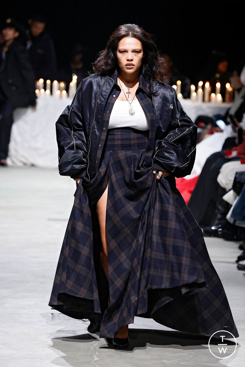 Fashion Week New York Fall/Winter 2024 look 19 from the Willy Chavarria collection 女装