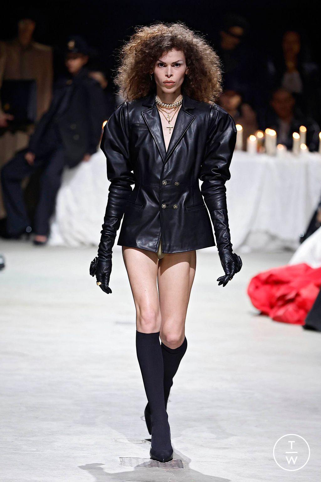 Fashion Week New York Fall/Winter 2024 look 23 from the Willy Chavarria collection womenswear