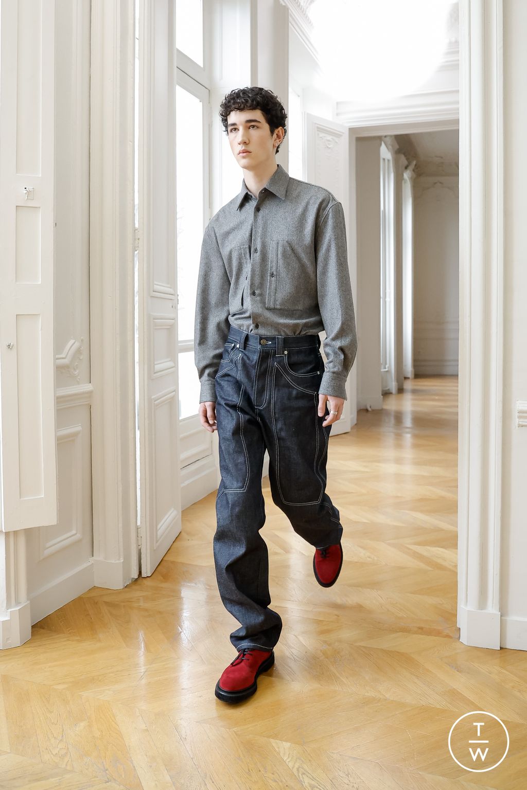 Fashion Week Paris Fall/Winter 2023 look 3 from the Winnie collection 男装